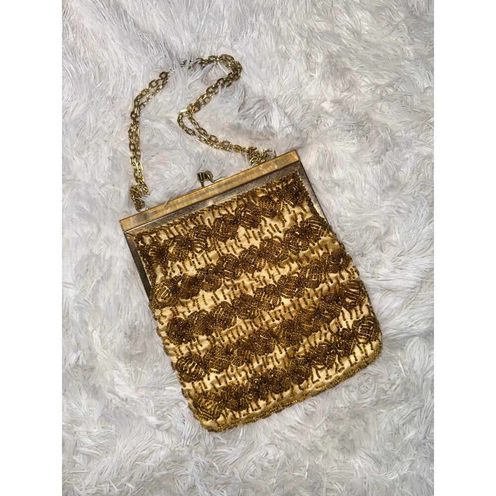 Mister Ernest  Women’s Gold Night crossbody purse. Vintage